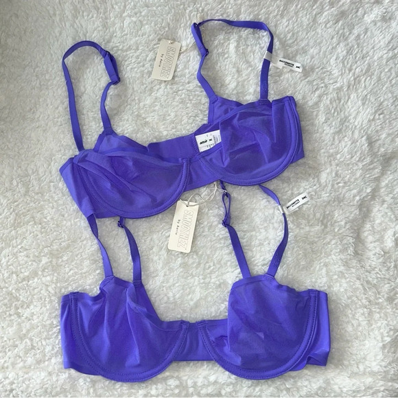 aerie Other - Aerie Smoothez Mesh Unlined Balconette Bra 34C NWT Bundle